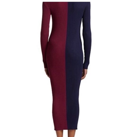 STAUD Shoko Colorblock Sweater Dress Size XS - Picture 5 of 16